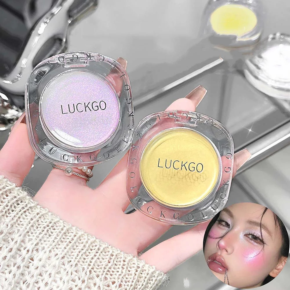 Magic Jelly Blusher Shining Color Changing Blush Face Makeup Glitter Cherry Purple Tint Cheek Color Lasting Natural Rouge Cream