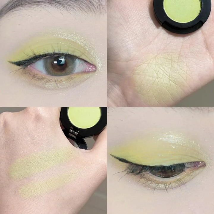 Eyeshadow Illuminator Matte White Highlighter Brighten Palette Lasting Shimmer Glitter Highly Pigmented Monochrome Eyes Makeup