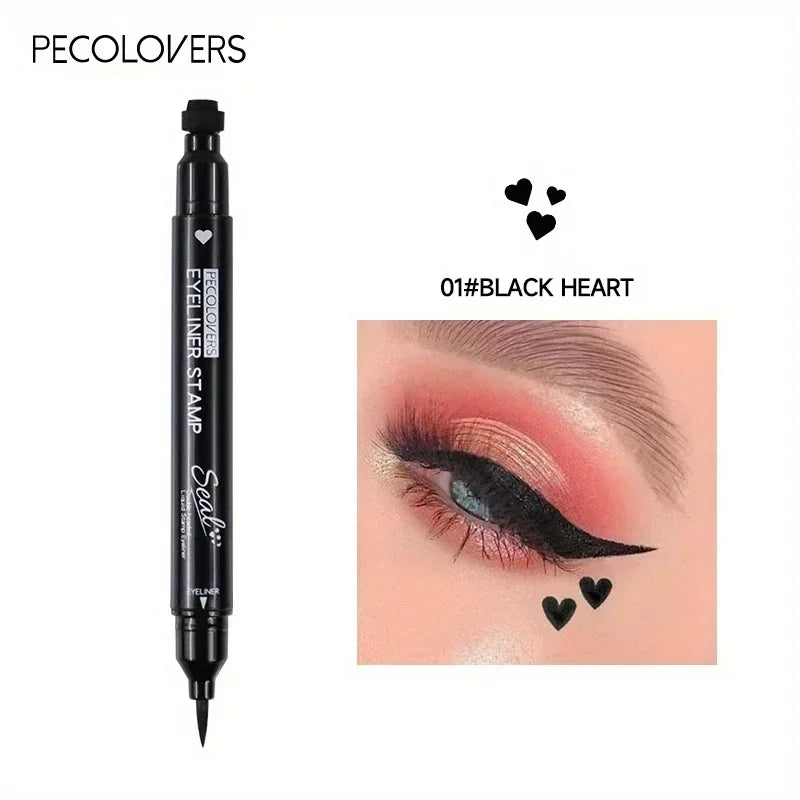 1PC Double-head Design, Waterproof, Beginner-friendly, Eyeliner Pen, Suitable for Christmas, Halloween, Valentine's Day Makeup