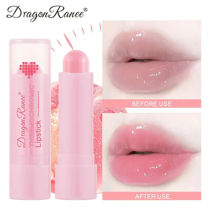 Color Change Lip Balm Natural Makeup Moisturzing Lipstick Temperature Nourishing Shiny Lip Stain Warm Change Lipstick Cosmetics