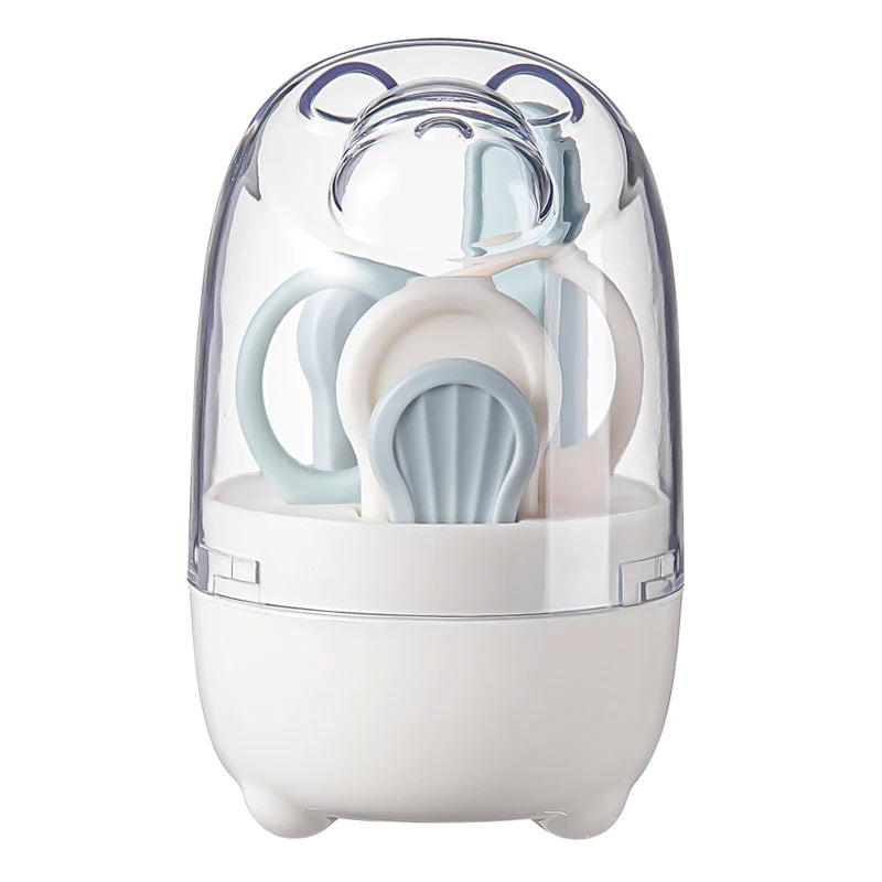 New 4-in-1 Baby Nail Care Set with Box, Baby Grooming Kit: Nail Clipper, Scissor, Nail File & Tweezer, Perfect for Outdoor Trave
