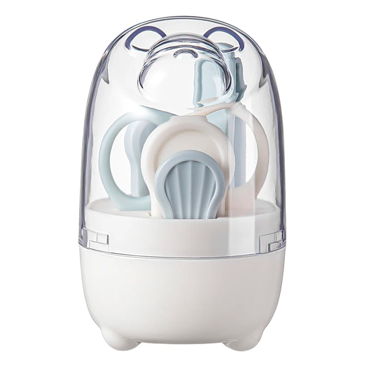 New 4-in-1 Baby Nail Care Set with Box, Baby Grooming Kit: Nail Clipper, Scissor, Nail File & Tweezer, Perfect for Outdoor Trave