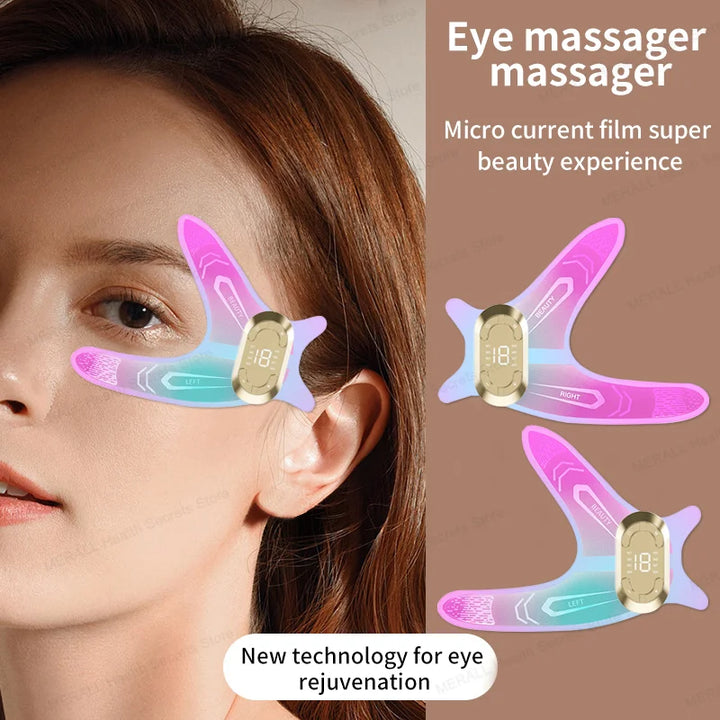 Eye Massager Ems Pulse Microcurrent Eye Care Device To Relieve Fatigue Massage Reduce Dark Circles Eye Swelling Anti-Wrinkle