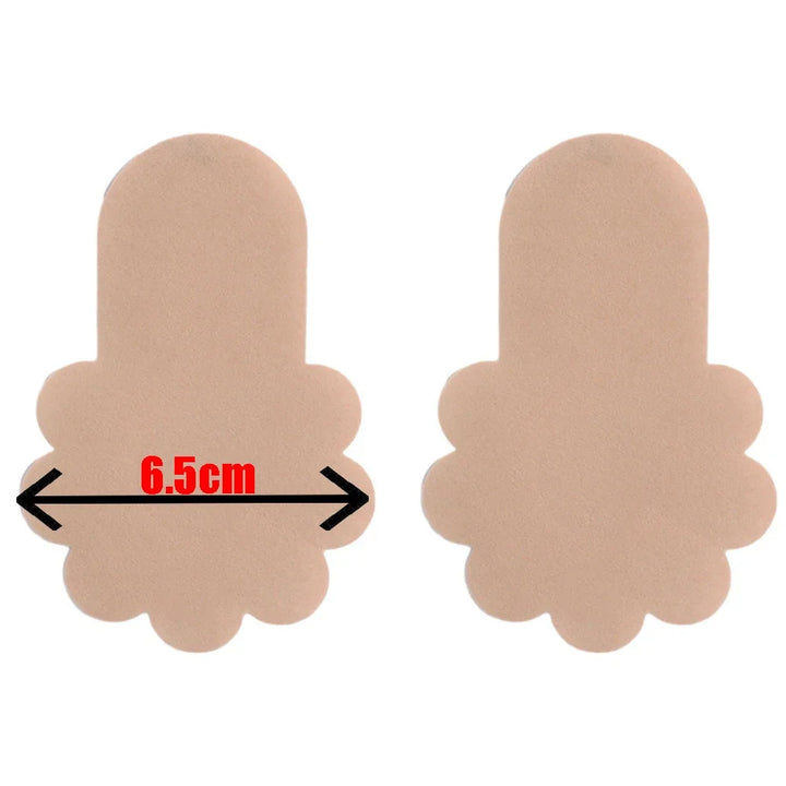 Self-adhesive Nipple Cover Chest Patch Non-woven Thin Invisible Bra Disposable Sticky Lift Breast Petals Round Flower Pads