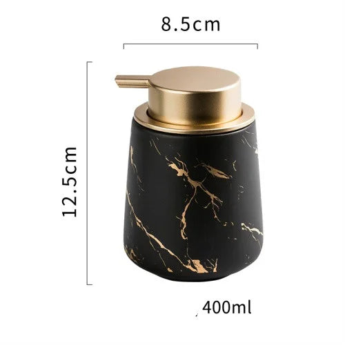Nordic Marble Pattern Ceramic Soap Dispenser Mouthwash Cup Toothbrush Holder Soap Dish Bath Kit Bathroom Set Accessory Full