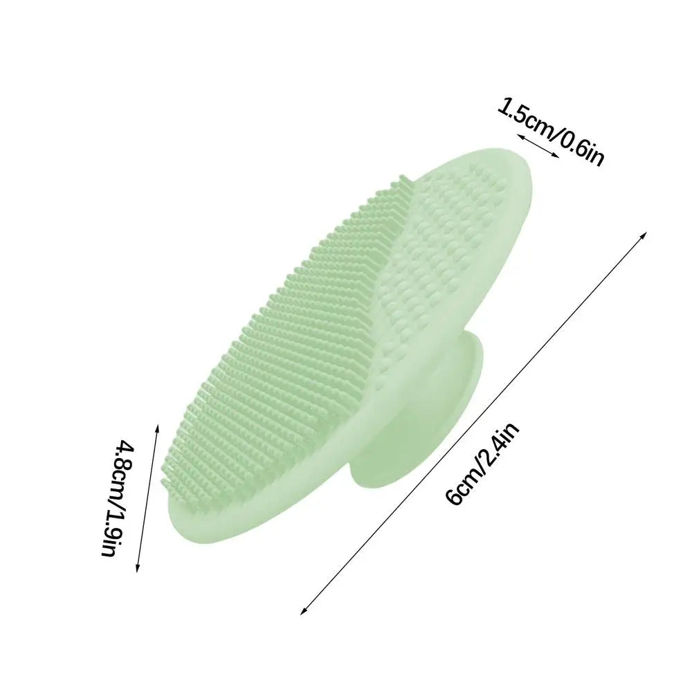 1pcs Silicone Shampoo Brush for Baby Infant Bathing Soft Silicone Kids Shower Brush Head Hair Washing Massage Brushes Wipe Comb
