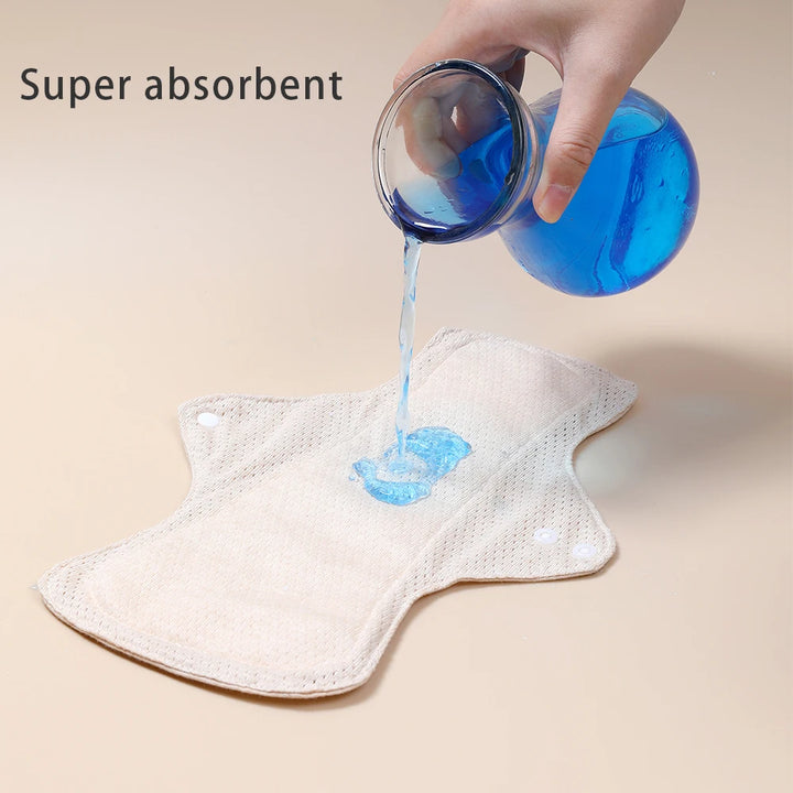 BIAI 1PC Colored Cotton Sanitary Pads Washable Reusable Nursing Pads Highly Absorbent and Breathable Auntie Towel Women Gift