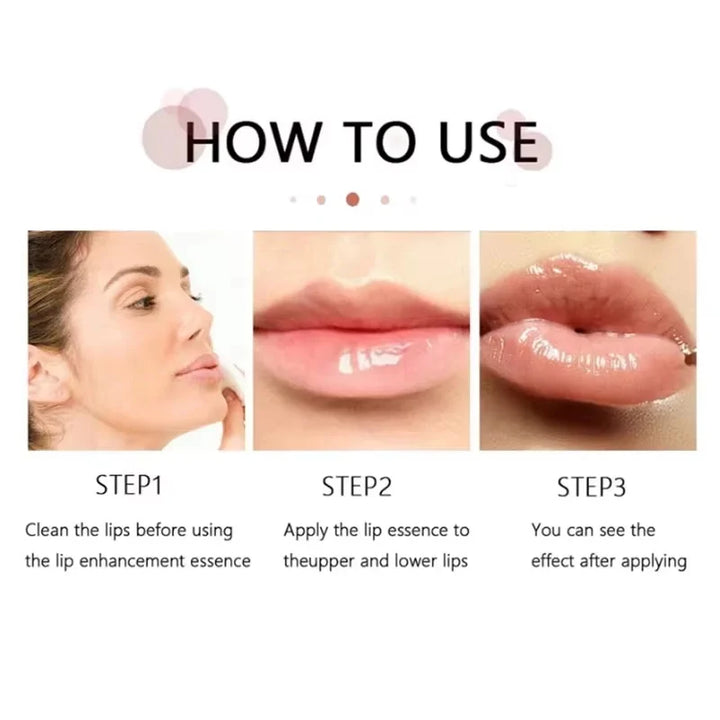 Fast Plumping Lip Balm Moisturizing Soft Lips Skin Plumper Gloss Oil Non-Sticky Daily Care Mask Beauty Makeup Cosmetics Products