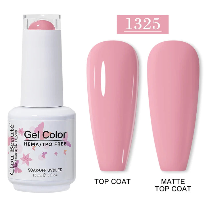 Clou Beaute 15ml HEMA TPO FREE Gel Nail Polish Vernis Semi Permanent UV Nail Art Varnish Lakiery Hybrydowe Manicure Gel Polish