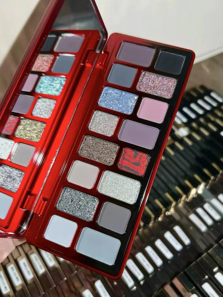 Qianyan Cheeryep 16 Color Eyeshadow Palette Glitter Chamelon Matte Pearlescent Flash Plate Cowherd Sequins