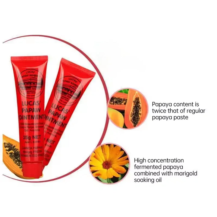 Lucas Papaw Ointment Multifunctional Lip Protector Hydrating Lip Balm Diaper Natural Plant Cream Papaya Cream Korean Cosmetics