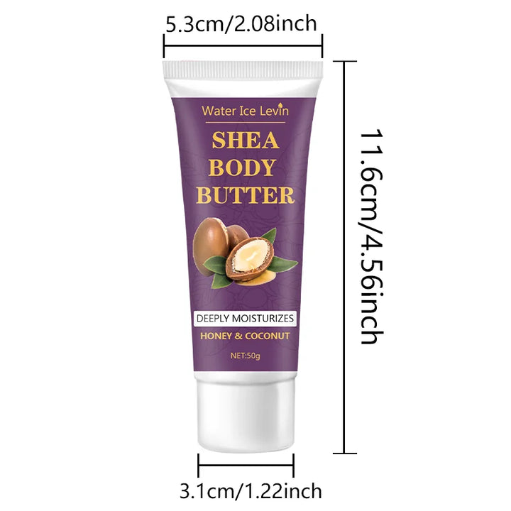 Shea Butter Body Cream,24H Moisturizing Makes Skin Softer,Elastic,Firming Skin,Body Massage Nourishing for Dry Cracked Light Tan