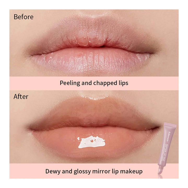 10ml Peptide Lip Mask Gel Moisturizing Lip Treatment Soften Dry Flaky Lips Lipstick Base Primer Nourishing Lip Cream Daily Lip Care Cosmetic For Women Girls
