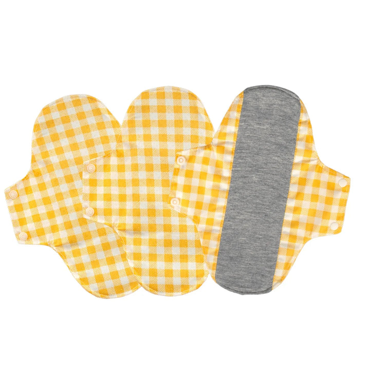 3Pcs Graphene Cotton Menstrual Cloth Sanitary Pads Washable Sanitary Napkin Reusable Adult Leakproof Panty Liner