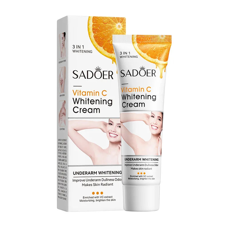 SADOER Vitamin C Body Lotion Moisturizing Armpit Body Care Nourishing Anti Drying Tender Smooth Exfoliating Creams Skin Care