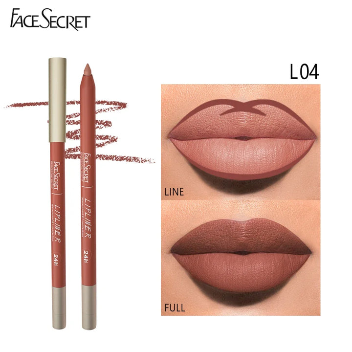Face Secret Waterproof Liners Makeup Lipliner 12 Colors Matte Velvet Lipstick Pen / Liptint Long Lasting Waterproof Lip Tint