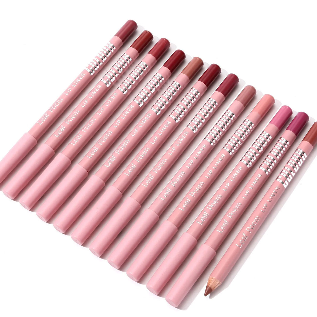 12Color Matte Lipliner Pencil Waterproof Plumping Stain Lipstick Natural Nude Pink Lip Liner Pro Outline The Lips Contour Makeup