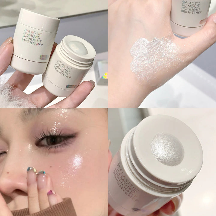 Pearlescent Diamond Liquid Highlighter Sparkle Full Body Shimmer Facial Contour Brighten Face Makeup Glitter Highlighting Liquid