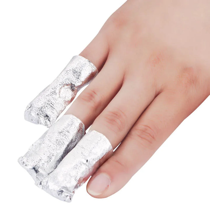 100Pcs/Box Aluminium Foil Quick Gel Polish Remover Pads Nail Art Soak Off Polish Nail Removal Wraps Nail Towel Manicure Tool #T&