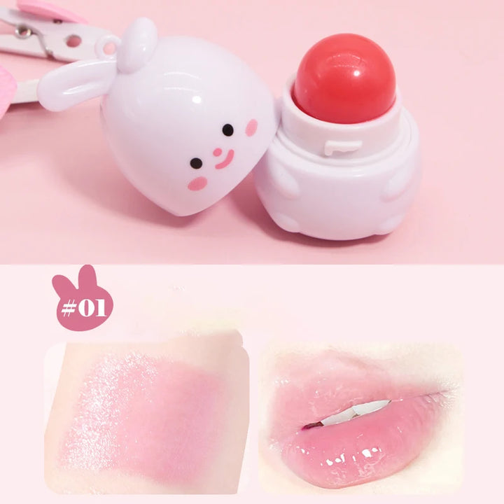Goody Bunny Lip Balm Color Changing Moisturizing Repairing Lipstick Waterproof Anti-Dry Cracked Warm Change Lipstick