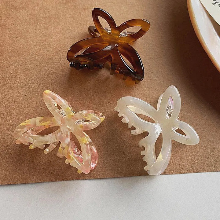 French Retro Butterfly Hair Accessories Back Of Hair Grasping Acetate Clips Hair Clips Crab Hair Clip Hair Clips For Women