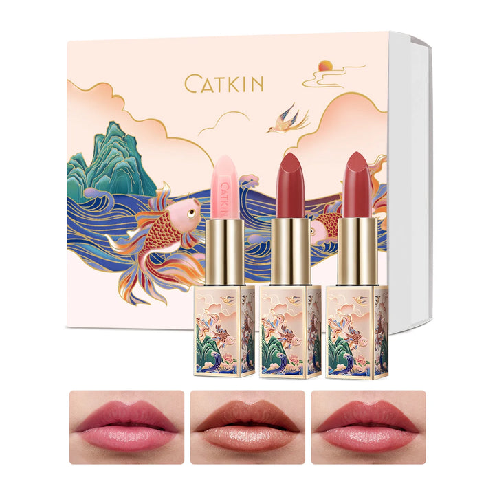 CATKIN Moonlight Lip Balm 3PCS SET Glossier with Nutritious Formulation for Instant Shine, Colour Changing Lip Balm