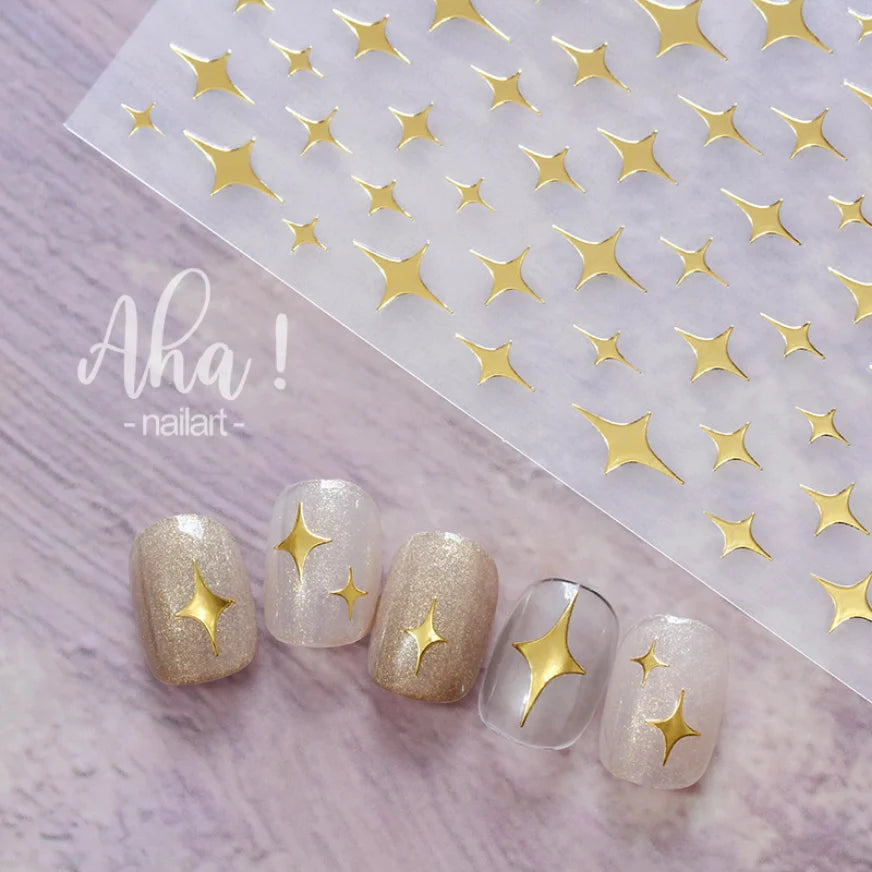 3D Nail Art Stickers  Translucence Moon/Star/Cloud Ultra-thin Nail Decals 3d Self-Adhesive White Cloud Moon Star Kawaii Sliders