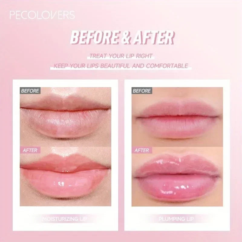 Fruit-Flavored Transparent Moisturizing Glass Lip Oil Plumping Crystal Jelly Lips Gloss Lip Brighten lip Care Makeup Cosmetics