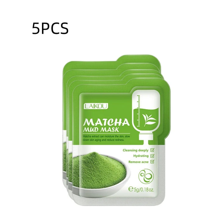 Green Tea Clay Mask 100g Skincare Gentle Cleansing Pore Minimizing Oil Control Facial Treatment Soothing Moisturizer Skin Care