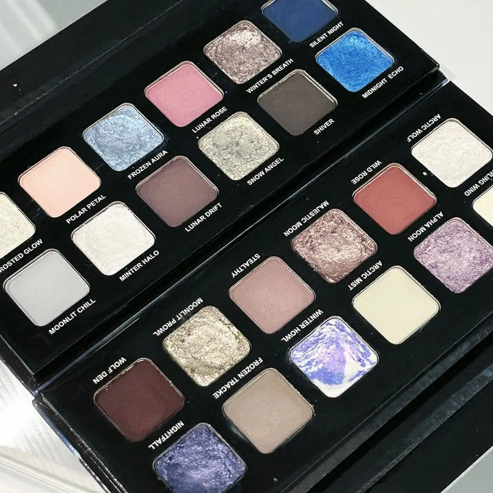 12 Colors Metallic Eyeshadow Palette Pearl Matte Sparkling Shimmer Blue Eye Shadow Highlighter Brighten Glitter Fashion Makeup