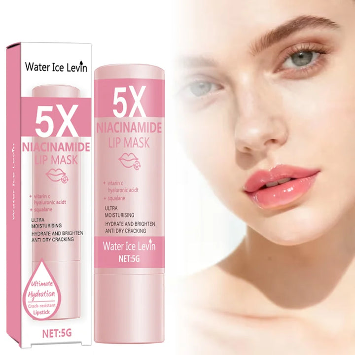 5X Niacinamide Lip Balm with Vitamin C & Hyaluronic Acid Ultra Moisturizing Hydrating Brightening Anti-Dry Crack Lip Care 5g