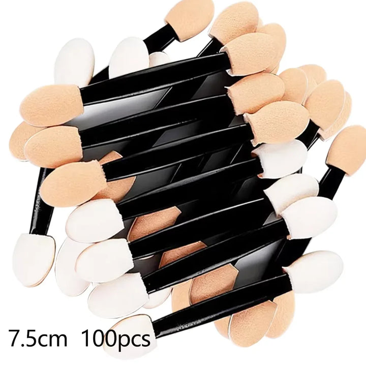 10/30/300pcs Double Ended Eyeshadow Brush Eyeshadow Applicators 6.2cm Makeup Sponge Brushes For Women Cosmetic Beauty Tool