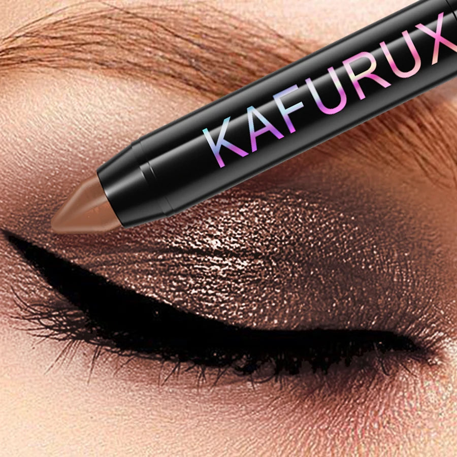 Natural Color Eyeshadow Stick-Highlighter Pen with Pearly Glitter&Matte Finish 1pc Pick Brow Shimmer Eye Shadow Pen Eye Makeup