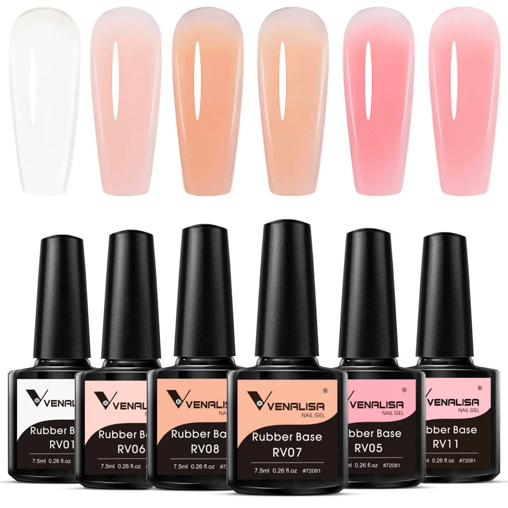 Venalisa HEMA TPO FREE Nail Gel Polish Glitter Gorgeous Full Coverage Soak Off UV LED French Nail Jelly Pink Nude Collection