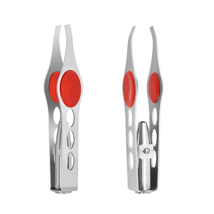 With LED Light Makeup Tool 1pcs Hot Sales Portable Stainless Steel Button Cell Smart Design Eyebrow Hair Remove Tweezer