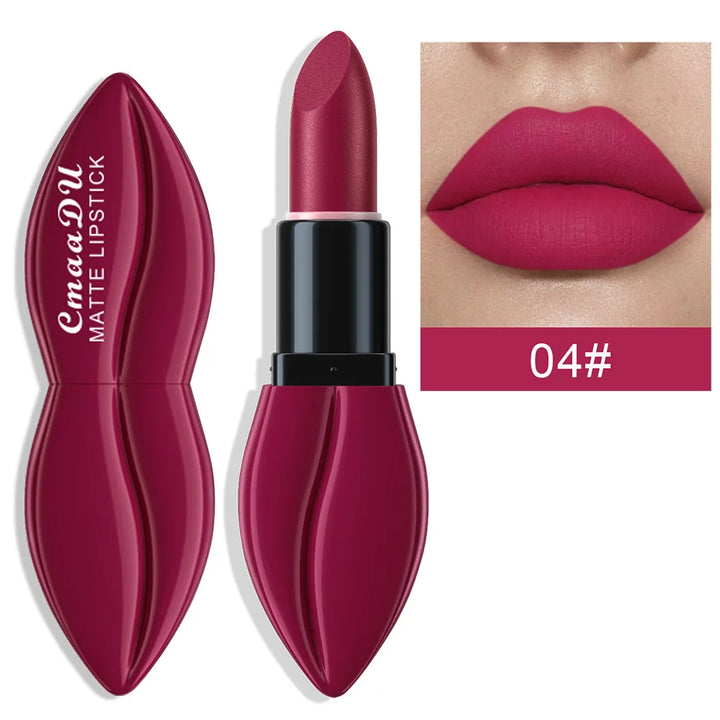 Rose Purple Matte Lipsticks Waterproof Velvet Nude Lipstick Sexy Red Lip Stick Pigment Makeup Pink Lip Gloss Long Lasting Makeup