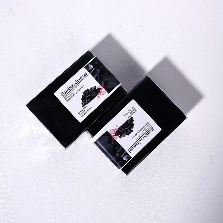 100g Bamboo Charcoal Soap Natural Organic Activated Charcoal Private Label Handmade Blackhead Removal Whitening Black Soap