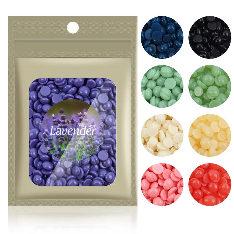 No Strip Hair Removal Wax Fast Painless Depilatory Hard Wax Beans Unisex Eyebrow Face Leg Bikini Arm Full Body Hair Removal Bean