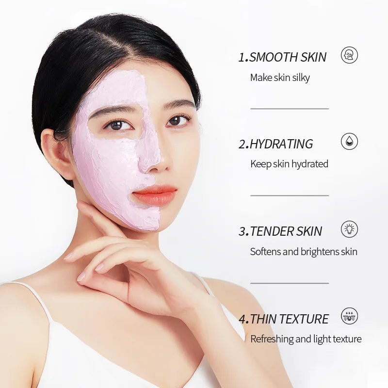 SADOER Ginger Green Tea Mud Masks Face Moisturizing Whitening Anti Wrinkle Remove Blackhead Facial Masks Clay Skin Care