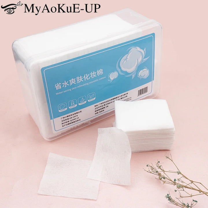 1000Pcs Disposable Makeup Cotton Wipes Soft Remover Pads Facial Cleansing Paper Wipe Cosmetic Pad With Box Beauty Tool