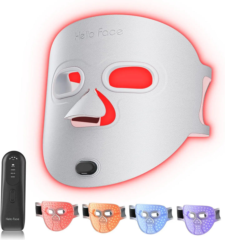 Hello Face 510K Wireless Near-Infrared and Red Light Therapy Facial Mask For Powerful Anti-ageing Professional Ultra-light Mask