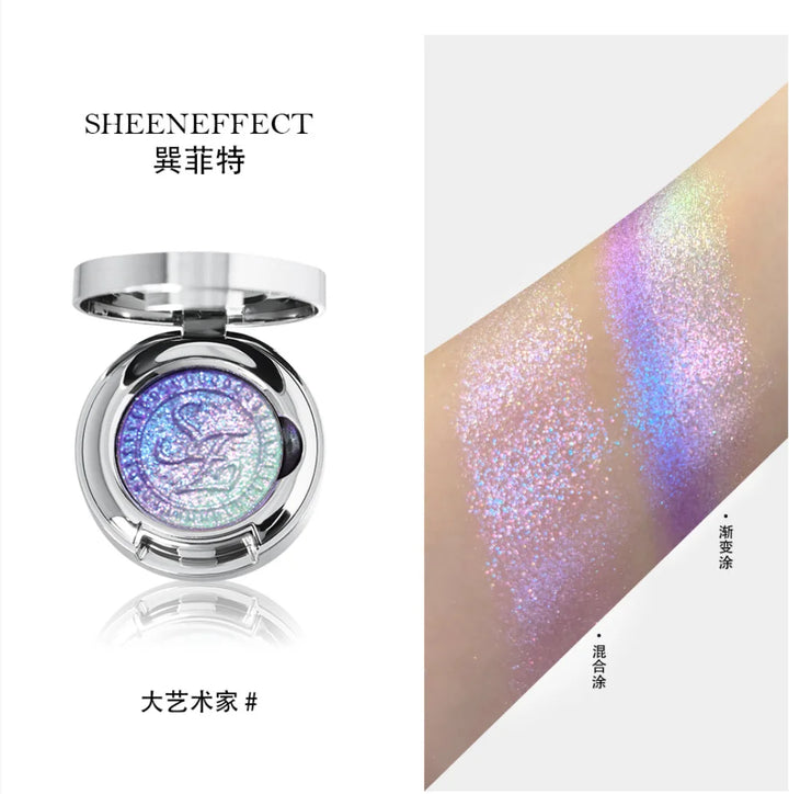 SheenEffect Chameleon Gradient Sparkle Eyeshadow  Long-Lasting Pigmented Highlighter Makeup Eyeshadow Sheen Effect