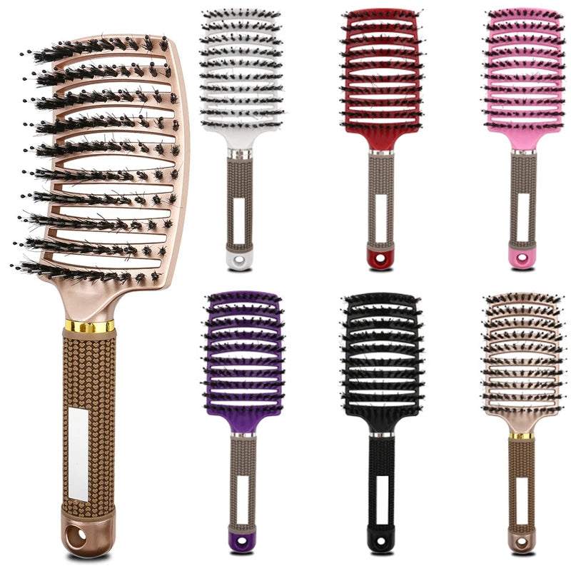 Children Detangler Hair Brush Hairbrush Anti Klit Brushy Haarborstel Bristle Nylon Scalp Massage Tangle Teaser Hair Brush Comb