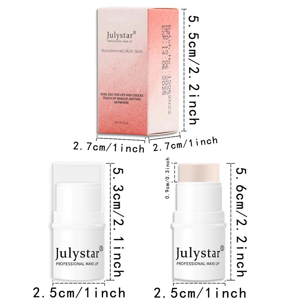 Face Brown Contouring Bronzer Stick Multifunctional Highlighter Blush Silkworm Brightening Sculpt Facial Outline Shadow Cosmetic