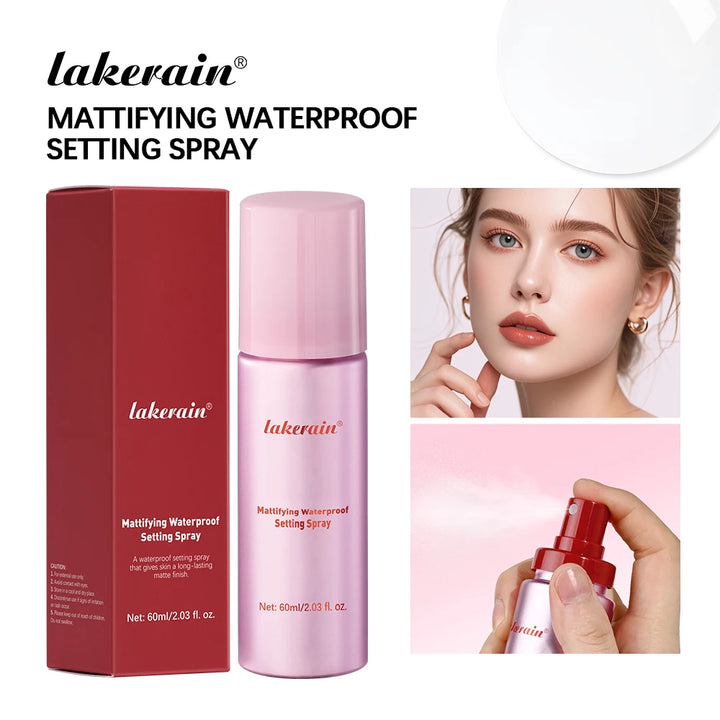 Setting Spray Lasting Waterproof Anti-Sweat Long-Lasting Oil Control Hold Makeup Fine Mattifying Setting Spray Cosmetics Face