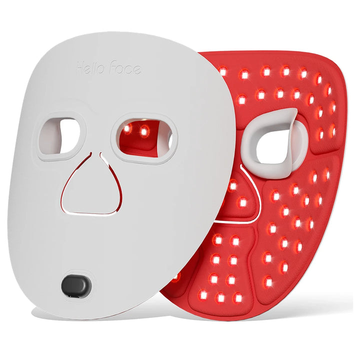 Hello Face M500S LED Red Light Therapy Mask 510K Near-Infrared Light Therapy Facial Mask Soft Wireless Portable PDT Device