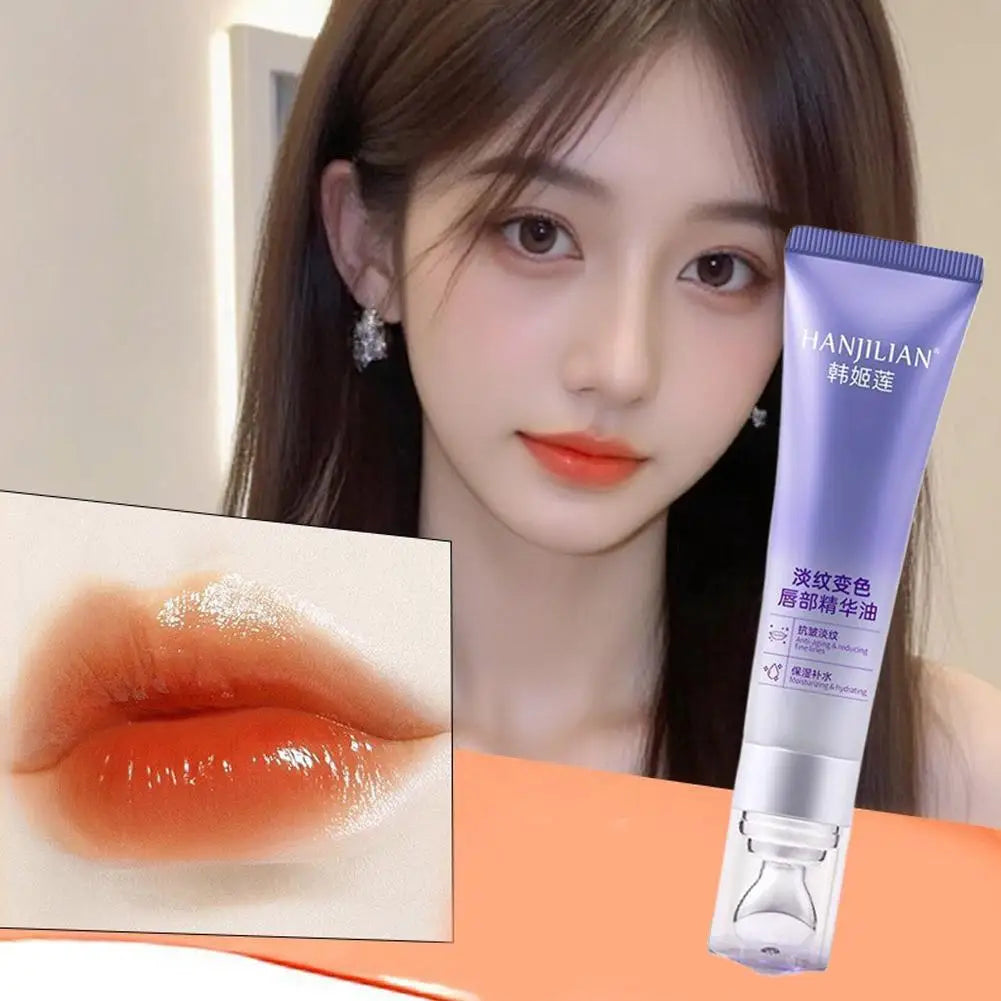 2 Colors Instant Lip Plumping Essential Oil Nourishing Antiwrinkle Moisturising Lip Care Ultimate Plumping Lip Gloss Serum