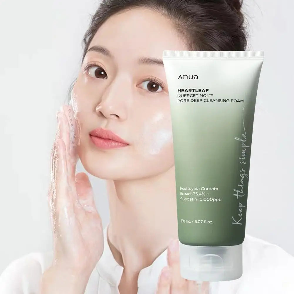 Anua Cleanser Heartleaf Oil Facial Cleanser Korean Original Form Moisturizing Soothing Skin Care Heartleaf Oil Control Cleanser