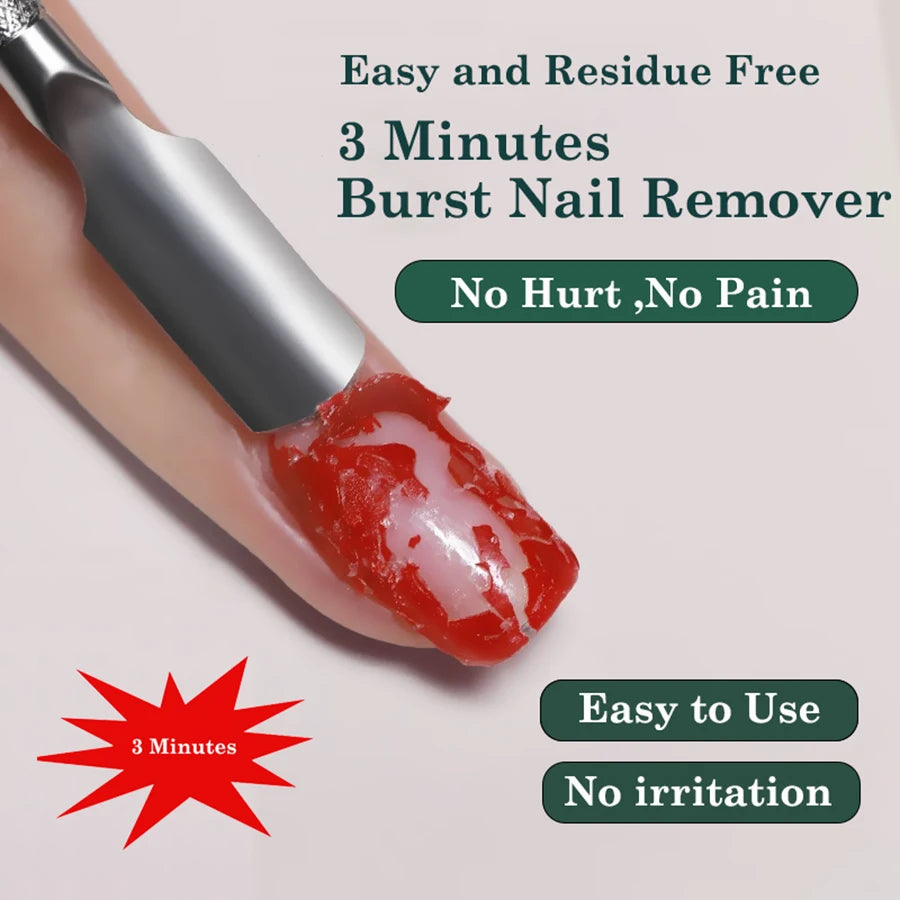 FOONBE 330g Magic Burst Remover Fast Nail Gel Polish Remover Clean UV Soak Off Semi Permanent Varnish Nail Art Removal Tools