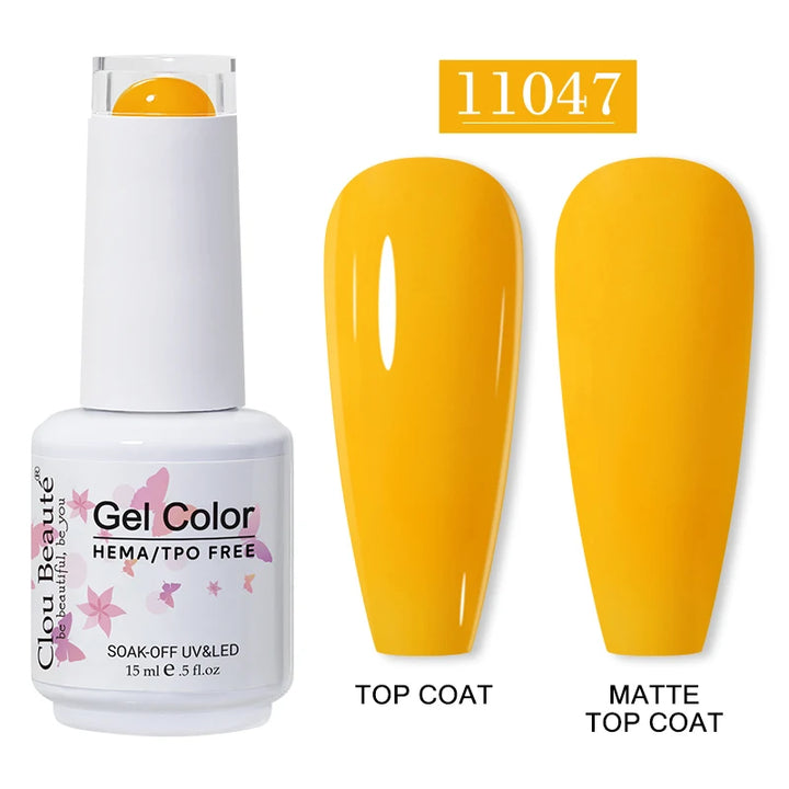 Clou Beaute 15ml HEMA TPO FREE Gel Nail Polish Vernis Semi Permanent UV Nail Art Varnish Lakiery Hybrydowe Manicure Gel Polish